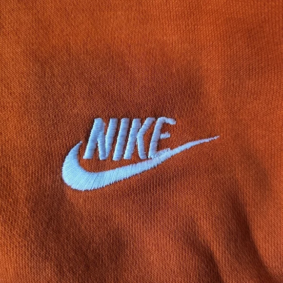 Nike Men's 100% Cotton Orange Hoodie Size Small - Picture 4 of 6